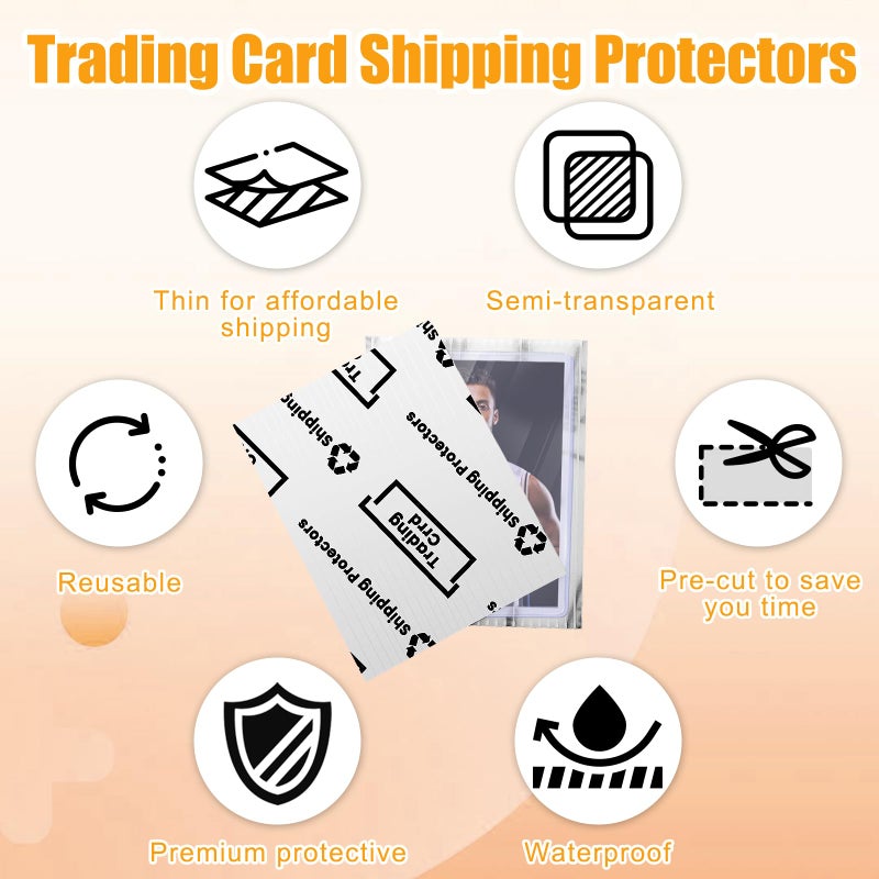 Coolrunner 510 Pack Trading Card Shipping Protector Coolrunner 3.5"" x 4.5"" Plastic Card Protectors Card Mailers durable Card Savers for Trading Cards Hard Plastic Flats for Card Breakers (510) - Image 5